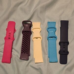 Set of 5 Colorful Fitbit Watch Bands